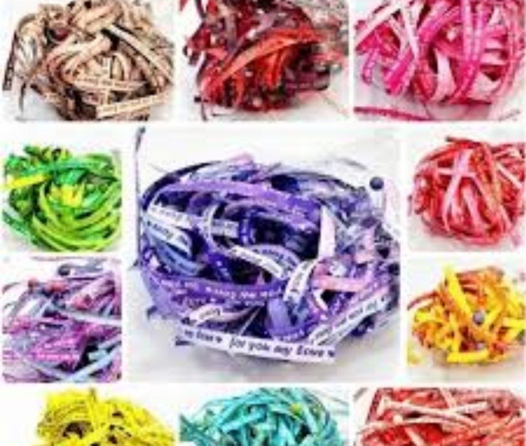 پوشال کاغذی نوشته دار عمده بسته ۲۰ عددی